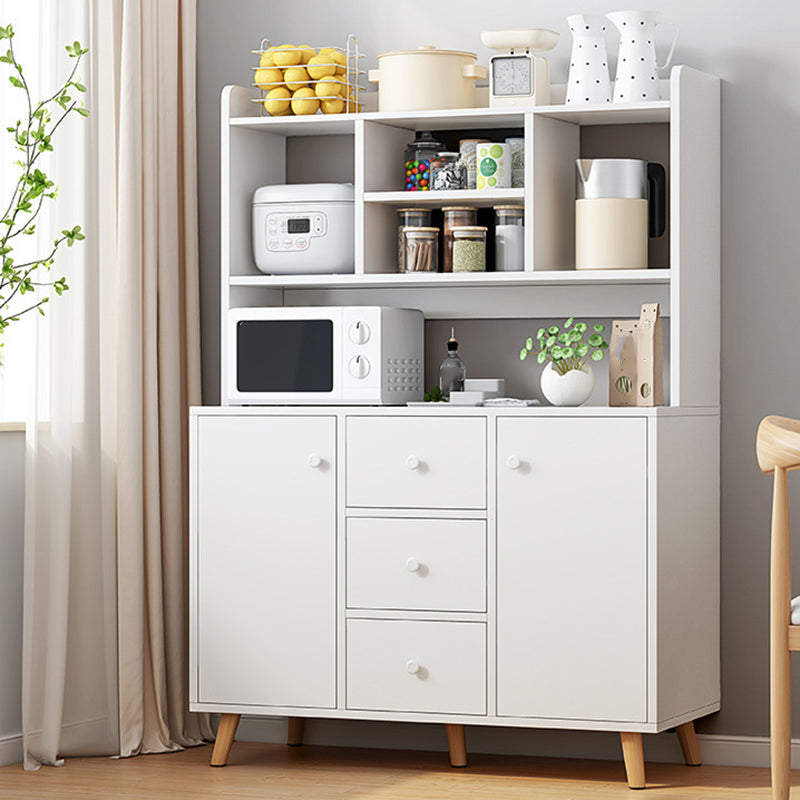 Contemporary Sideboard Engineered Wood Sideboard with Drawers and Storage