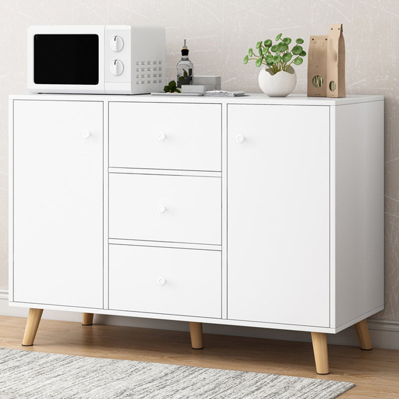 Contemporary Sideboard Engineered Wood Sideboard with Drawers and Storage