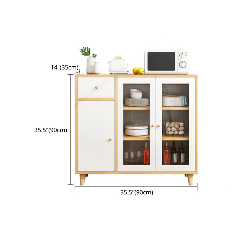 Contemporary Sideboard Engineered Wood Cabinet Sideboard for Living Room