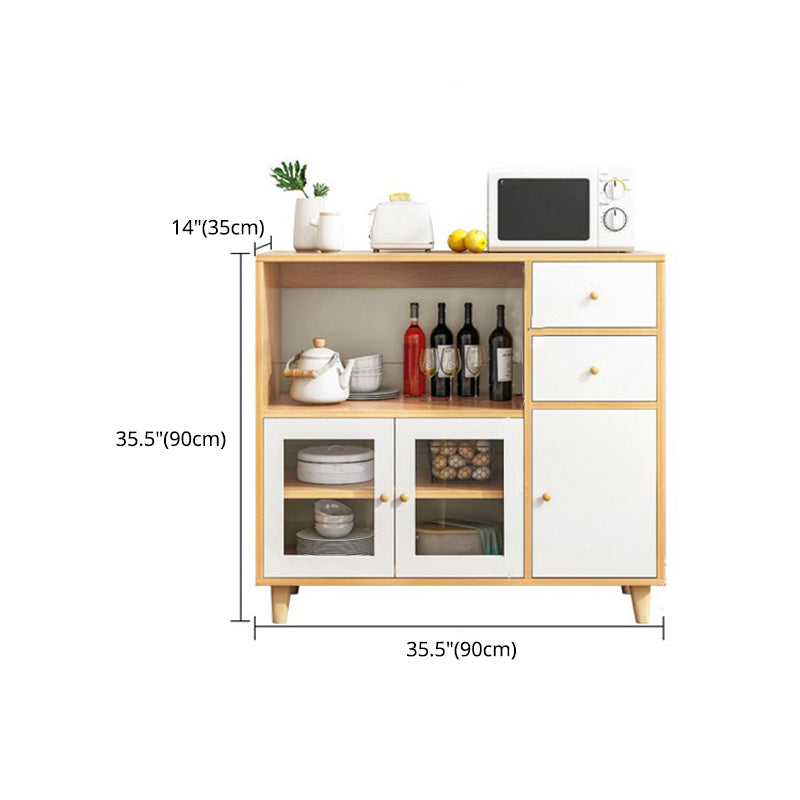 Contemporary Sideboard Engineered Wood Cabinet Sideboard for Living Room