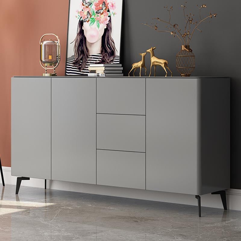 Wooden Storage Sideboard Modern Storage Cabinets with Drawers and Doors