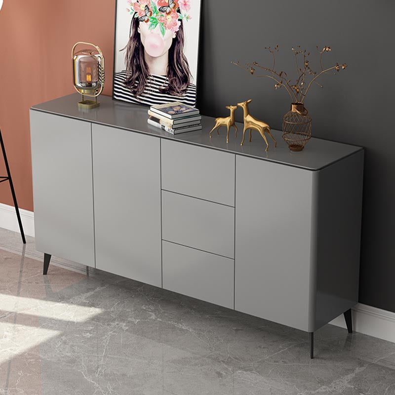 Wooden Storage Sideboard Modern Storage Cabinets with Drawers and Doors