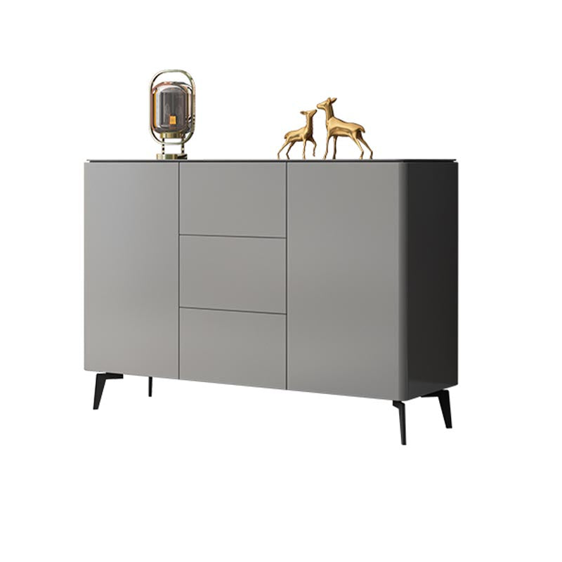 Wooden Storage Sideboard Modern Storage Cabinets with Drawers and Doors