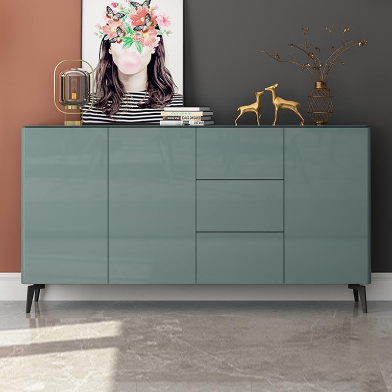 Wooden Storage Sideboard Modern Storage Cabinets with Drawers and Doors