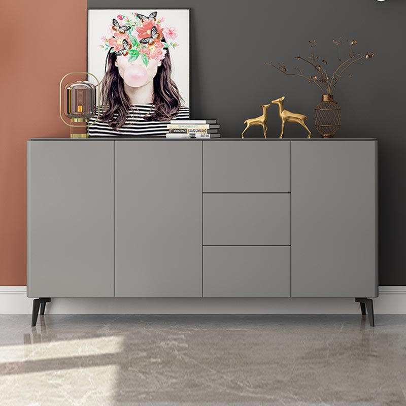 Wooden Storage Sideboard Modern Storage Cabinets with Drawers and Doors