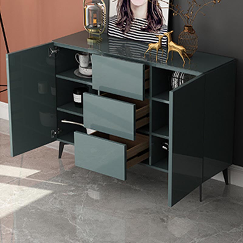 Wooden Storage Sideboard Modern Storage Cabinets with Drawers and Doors