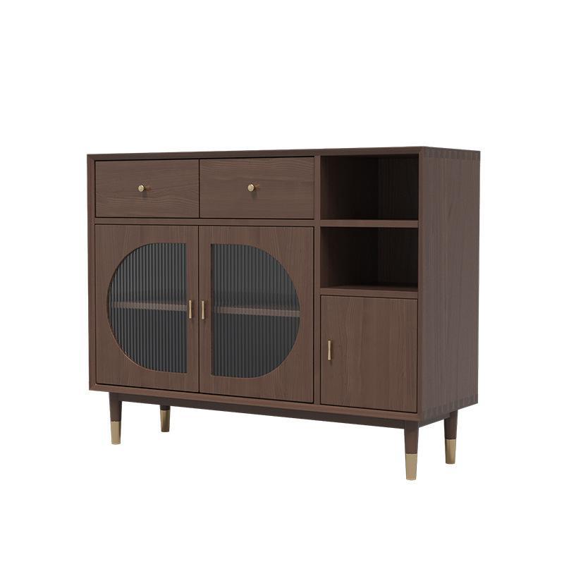 Glam Solid Wood Sideboard Kitchen Dining Room Sideboard with Door