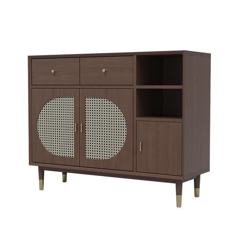 Glam Solid Wood Sideboard Kitchen Dining Room Sideboard with Door