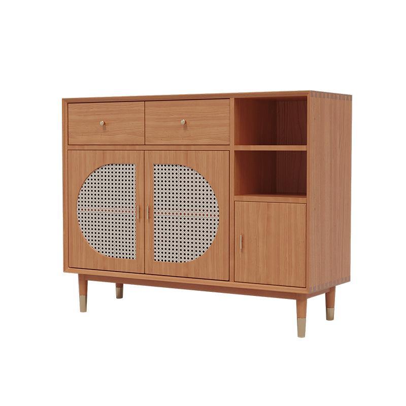 Glam Solid Wood Sideboard Kitchen Dining Room Sideboard with Door