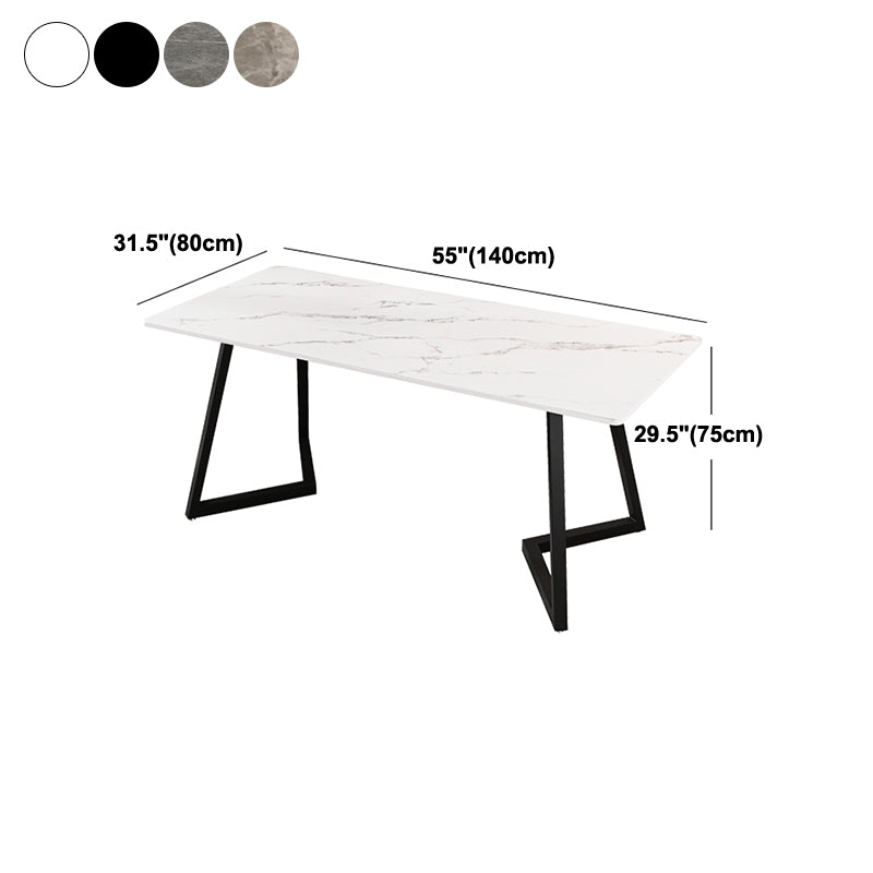 Rectangular Home Office Writing Desk Modern Style Sled Base Office Desk