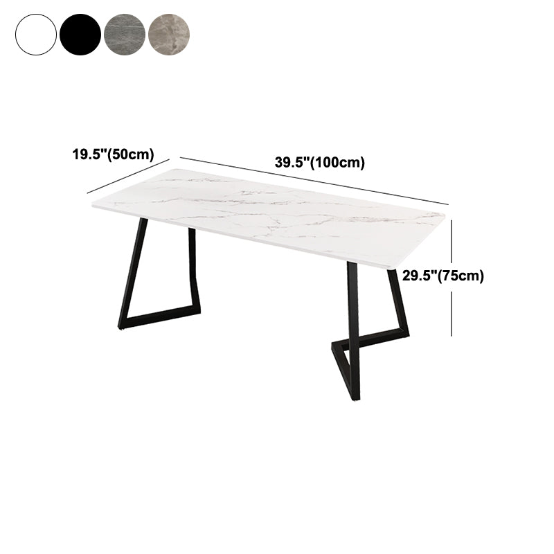 Rectangular Home Office Writing Desk Modern Style Sled Base Office Desk