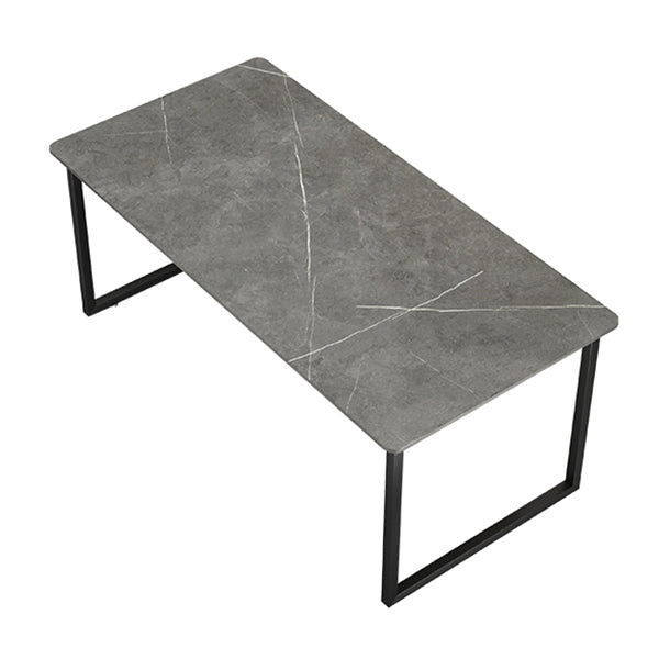 Rectangular Home Office Writing Desk Contemporary Style Stone Office Desk