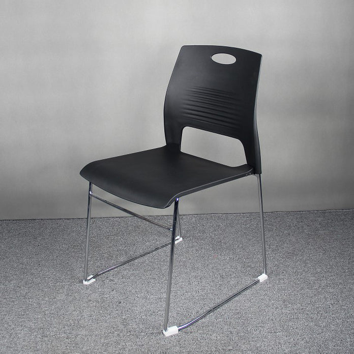 Modern Plastic and Steel Desk Chair with Low Back Home Office Chair