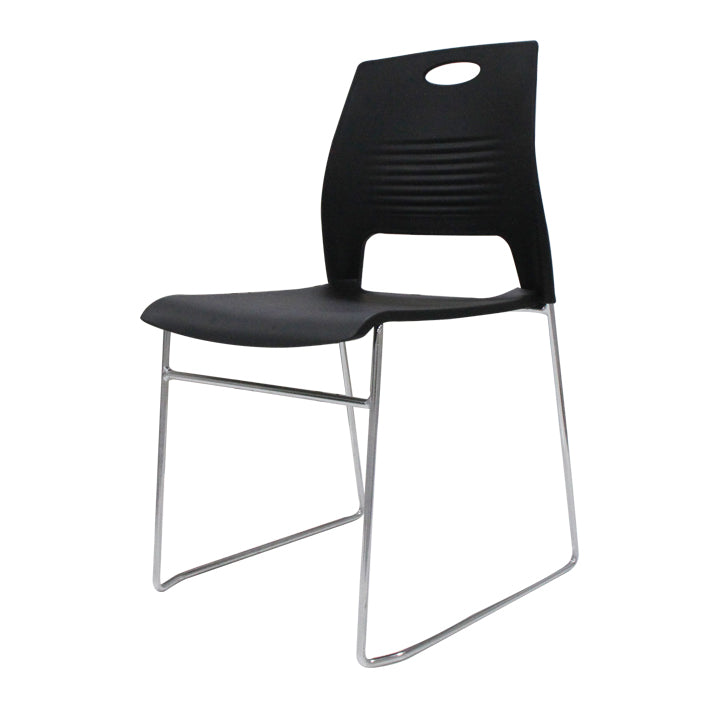 Modern Plastic and Steel Desk Chair with Low Back Home Office Chair