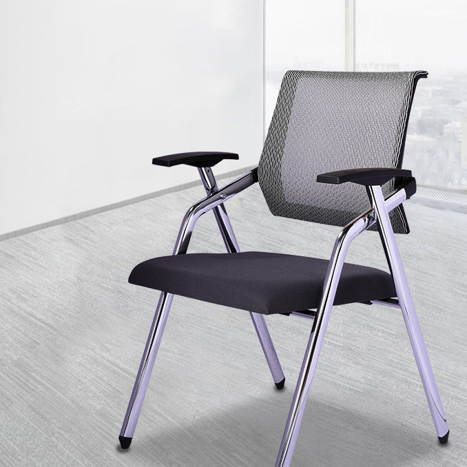 Mid Back Mesh Conference Chair Modern Fixed Arms Office Chair  for Home Office