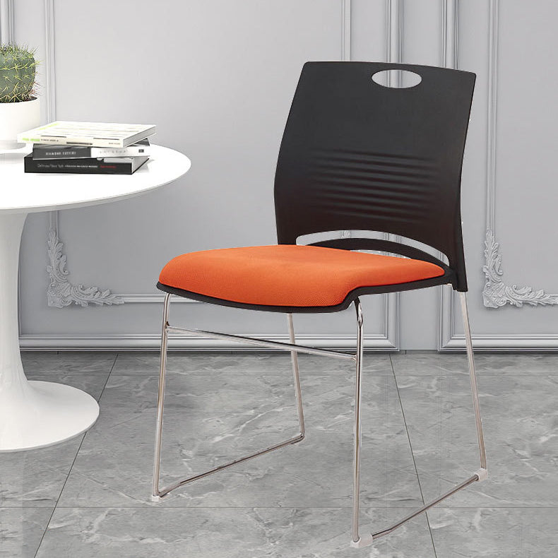 Modern Conference Chair with Mid Back Ergonomic Office Chair with Metal Frame