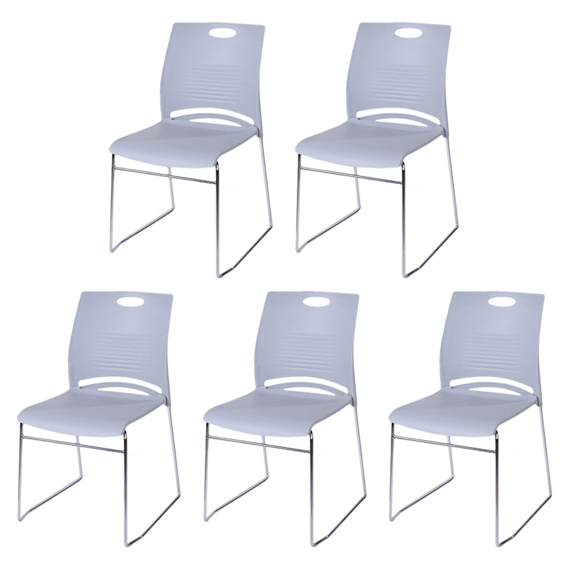 Modern Conference Chair with Mid Back Ergonomic Office Chair with Metal Frame