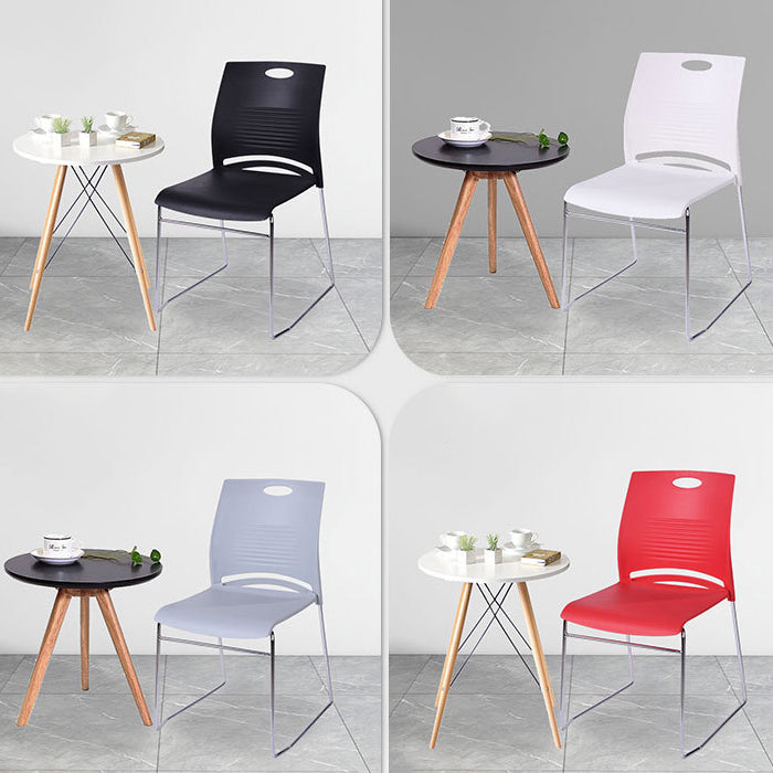 Modern Conference Chair with Mid Back Ergonomic Office Chair with Metal Frame