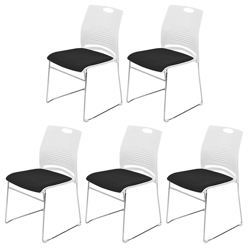 Modern Conference Chair with Mid Back Ergonomic Office Chair with Metal Frame