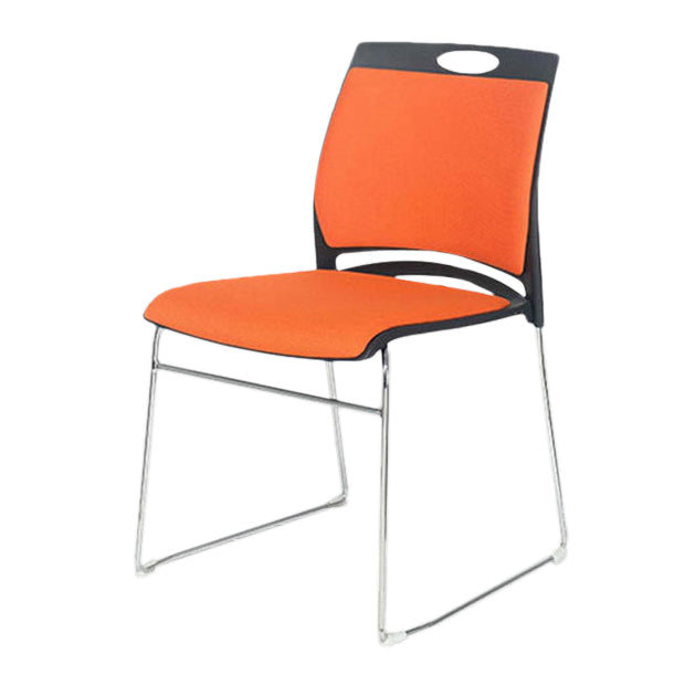 Modern Conference Chair with Mid Back Ergonomic Office Chair with Metal Frame