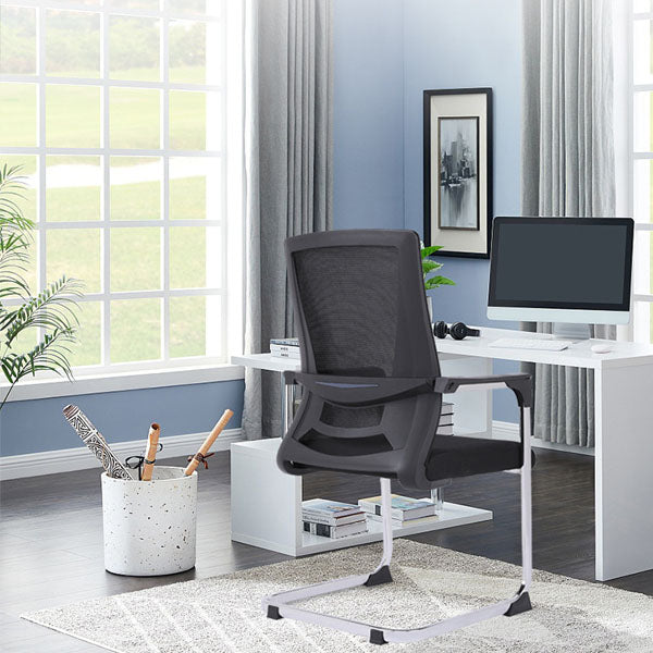 Modern Plastic Desk Chair with Hight Back and Mesh Home Office Chair