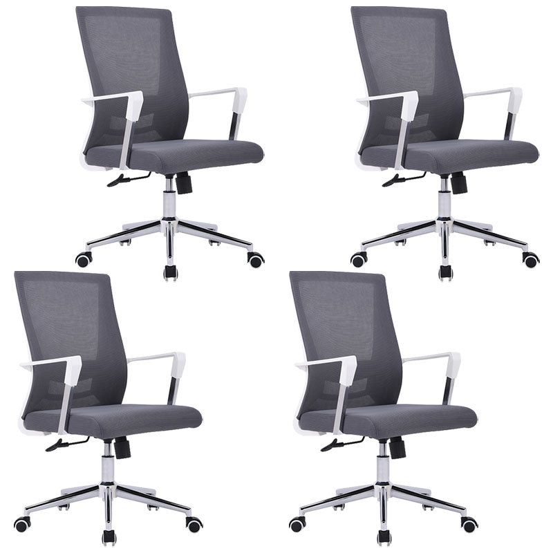 Modern Plastic Desk Chair with Hight Back and Mesh Home Office Chair