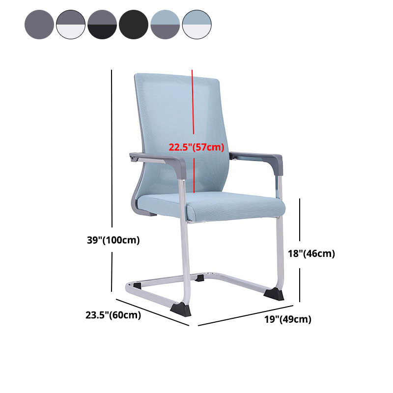 Modern Plastic Desk Chair with Hight Back and Mesh Home Office Chair