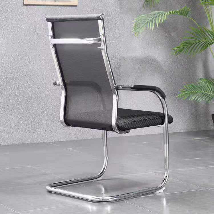 Modern Black and Beige Steel Desk Chair with Mid Low / Hight Back Home Office Chair