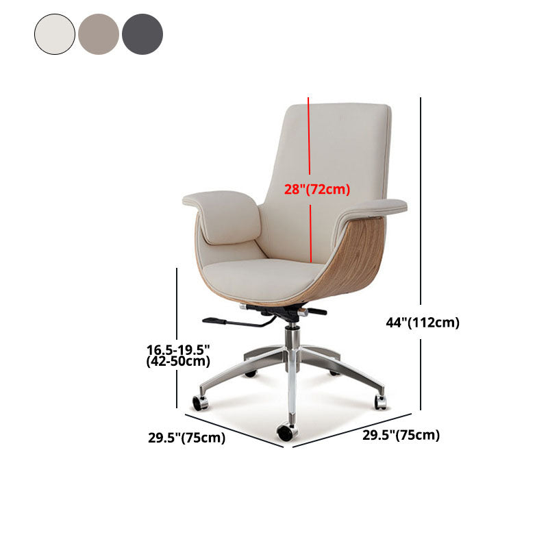 Contemporary High Back Executive Chair Padded Arms Office Chair for Home Office