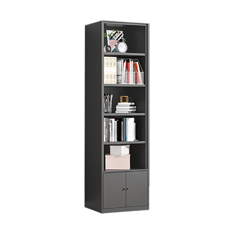 Metal Enclosed Bookshelf Modern Minimalist Rectangular Standard Bookcase