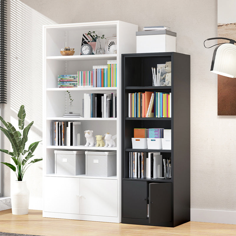 Metal Enclosed Bookshelf Modern Minimalist Rectangular Standard Bookcase