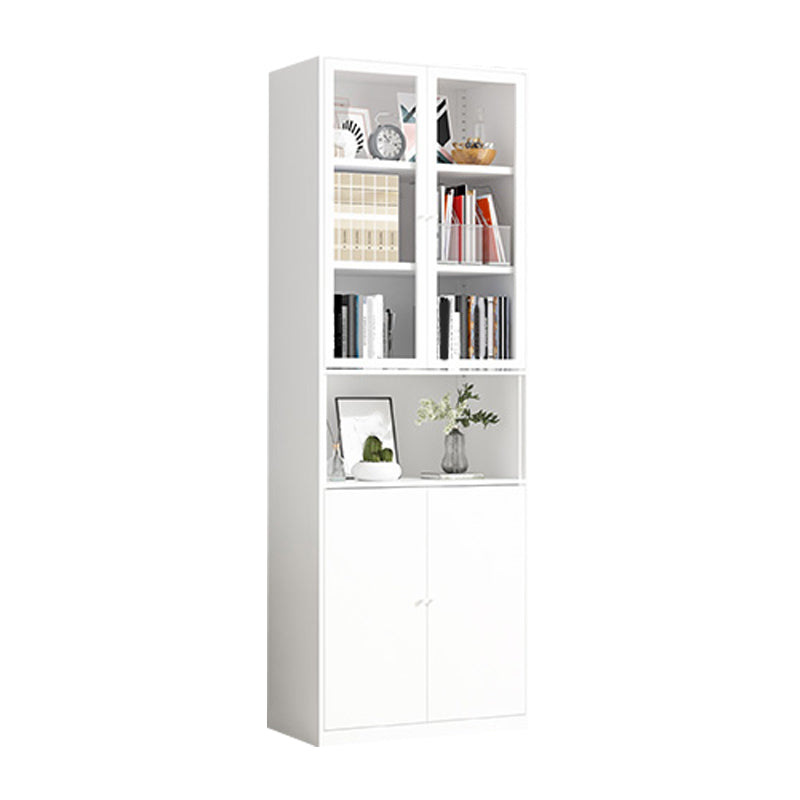 Metal Enclosed Bookshelf Modern Minimalist Rectangular Standard Bookcase