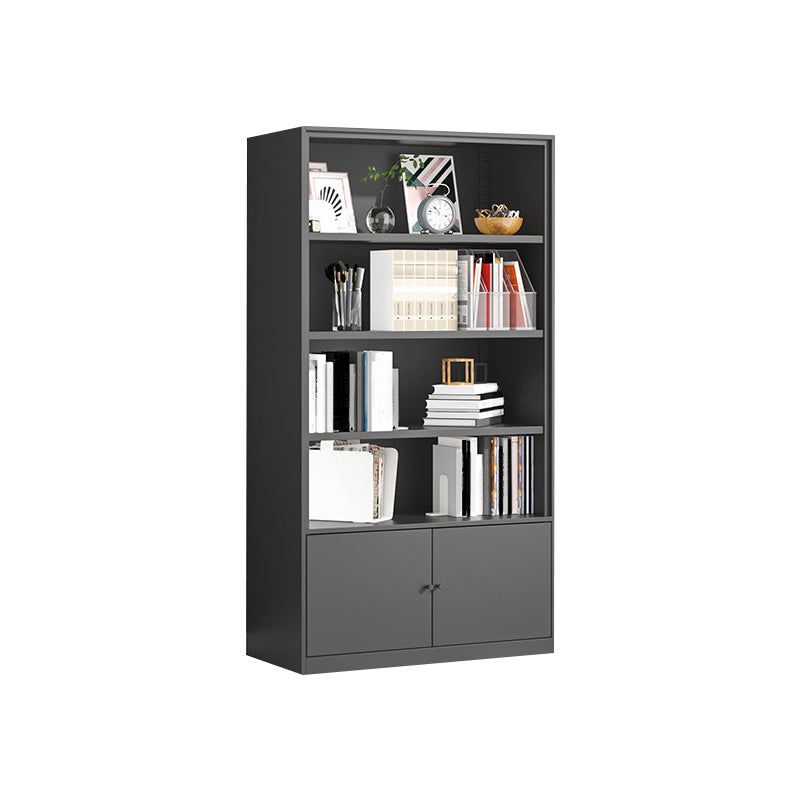 Metal Enclosed Bookshelf Modern Minimalist Rectangular Standard Bookcase