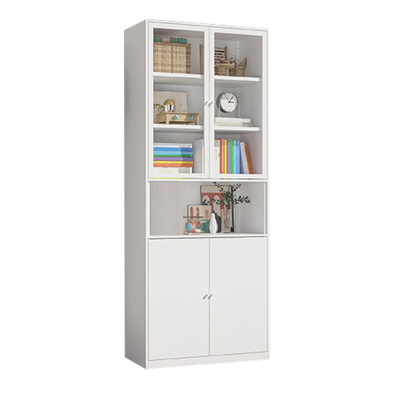 Metal Enclosed Bookshelf Modern Minimalist Rectangular Standard Bookcase