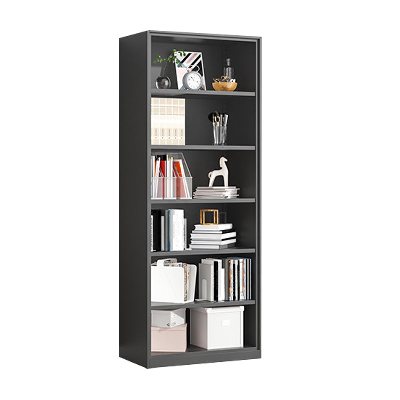 Metal Enclosed Bookshelf Modern Minimalist Rectangular Standard Bookcase