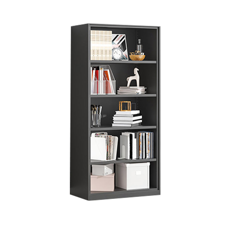 Metal Enclosed Bookshelf Modern Minimalist Rectangular Standard Bookcase