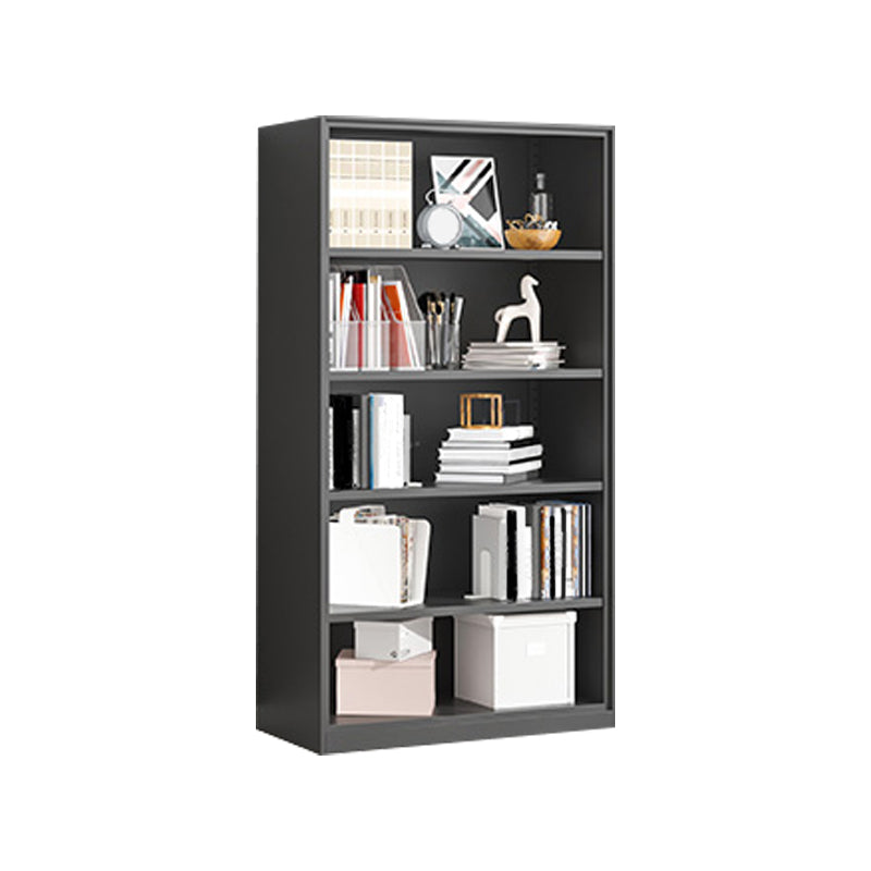 Metal Enclosed Bookshelf Modern Minimalist Rectangular Standard Bookcase