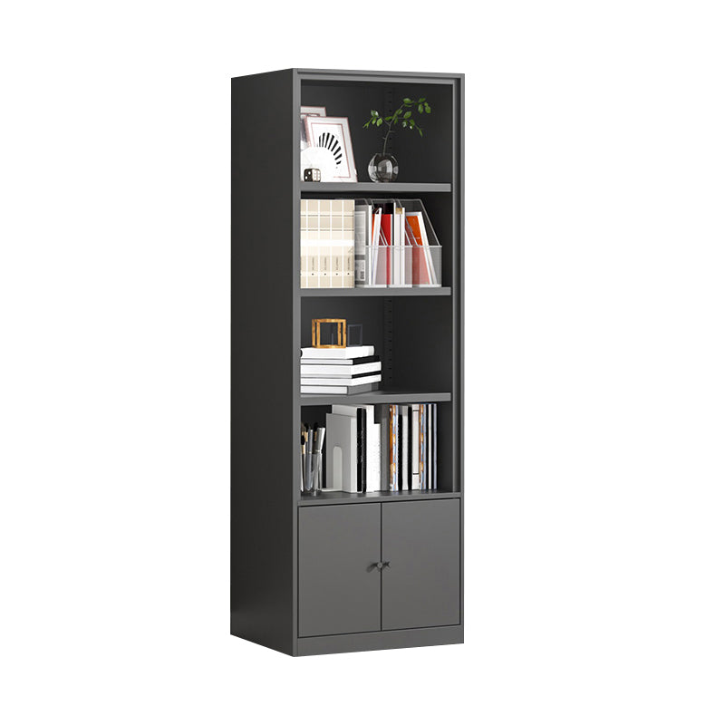 Metal Enclosed Bookshelf Modern Minimalist Rectangular Standard Bookcase