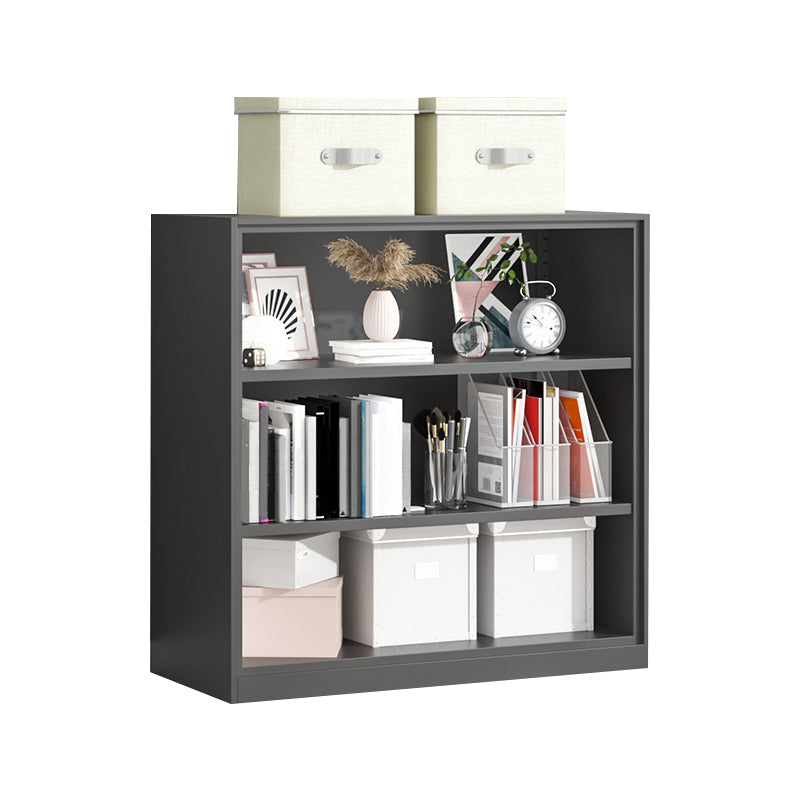 Metal Enclosed Bookshelf Modern Minimalist Rectangular Standard Bookcase