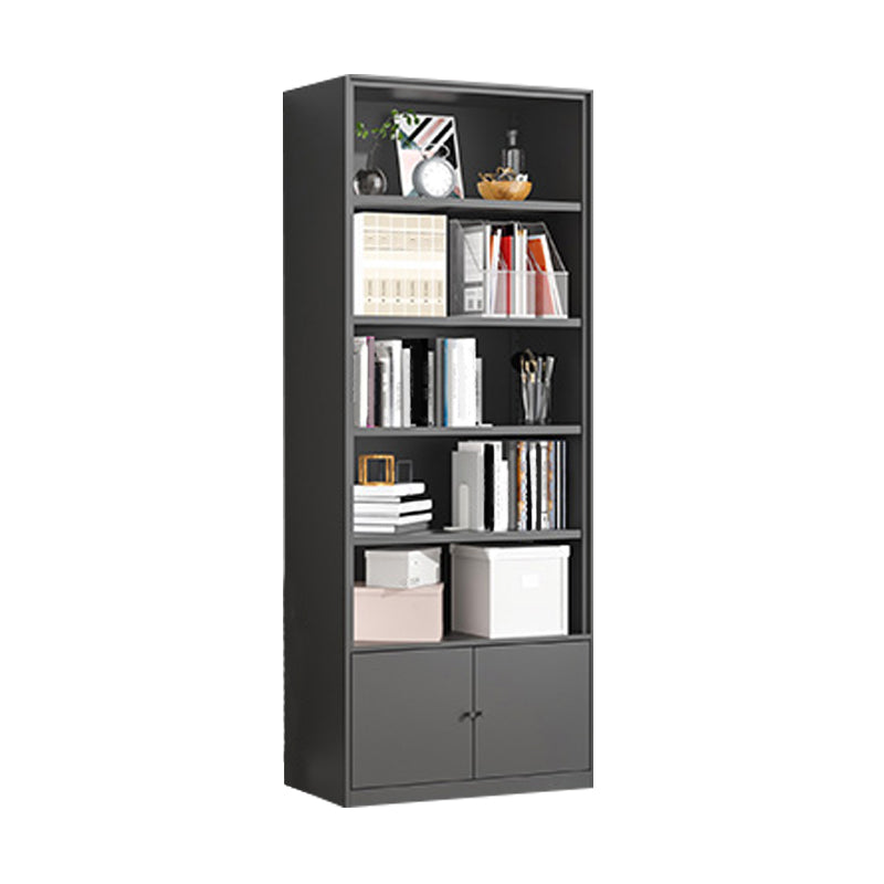 Metal Enclosed Bookshelf Modern Minimalist Rectangular Standard Bookcase