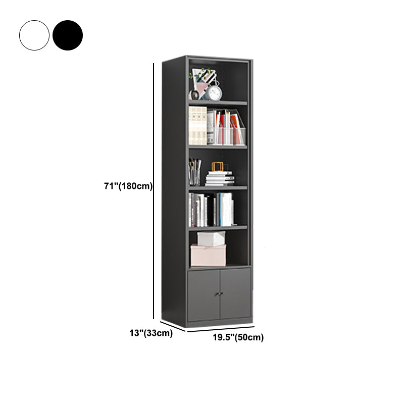 Metal Enclosed Bookshelf Modern Minimalist Rectangular Standard Bookcase