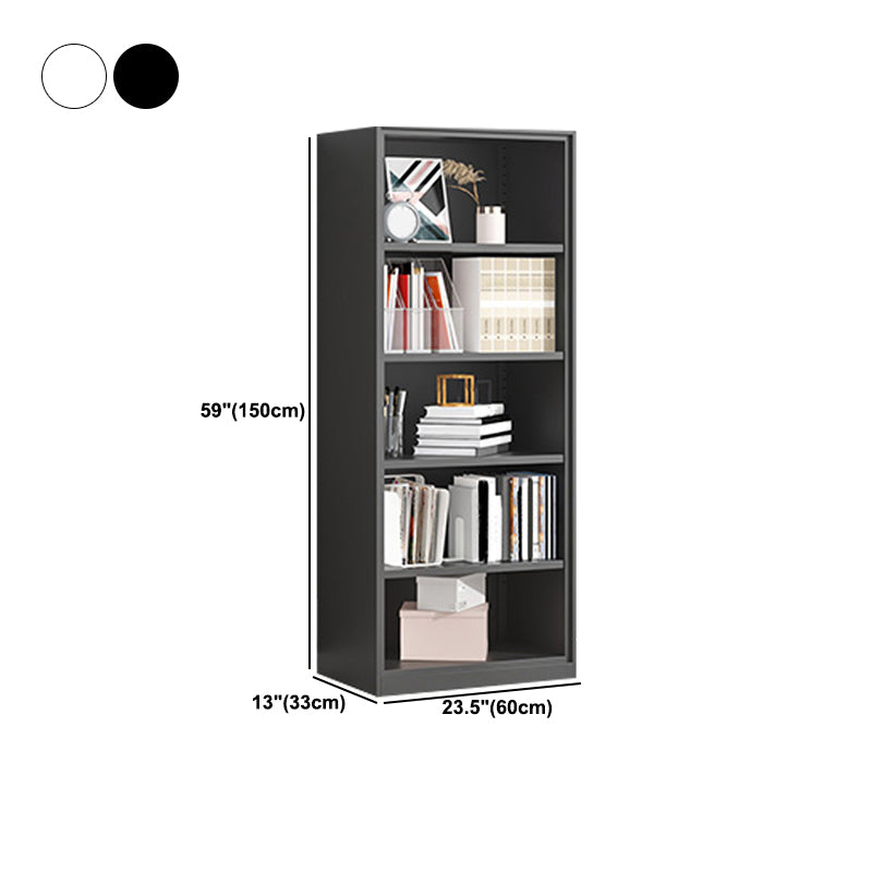 Metal Enclosed Bookshelf Modern Minimalist Rectangular Standard Bookcase