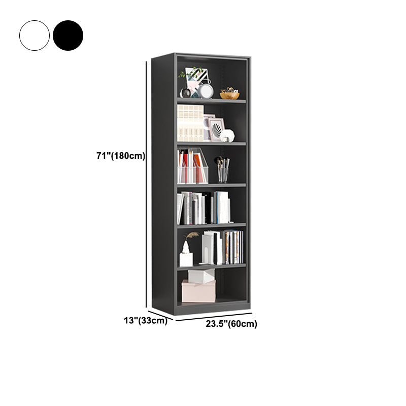 Metal Enclosed Bookshelf Modern Minimalist Rectangular Standard Bookcase