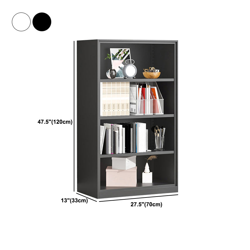 Metal Enclosed Bookshelf Modern Minimalist Rectangular Standard Bookcase