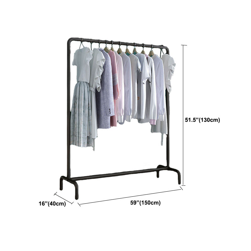 Contemporary Metal Hall Stand Hall Tree with Shelf Storage and Hanging Rail Coat Rack