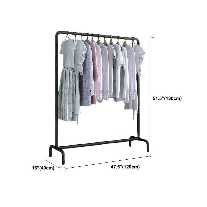 Contemporary Metal Hall Stand Hall Tree with Shelf Storage and Hanging Rail Coat Rack