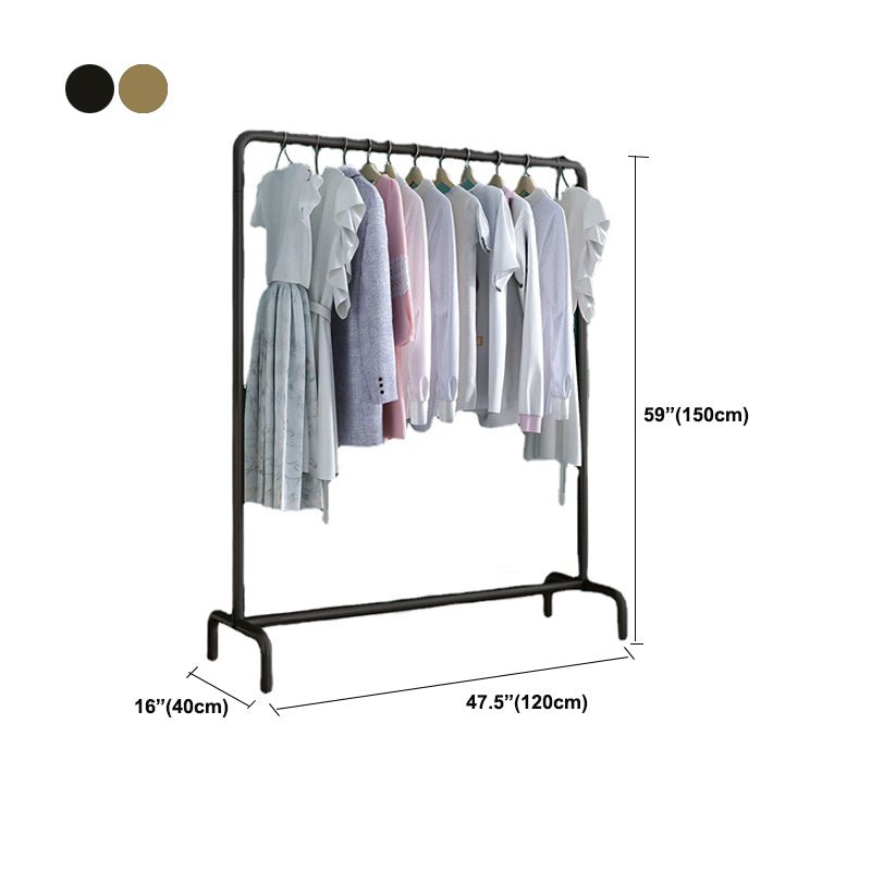 Contemporary Metal Hall Stand Hall Tree with Shelf Storage and Hanging Rail Coat Rack