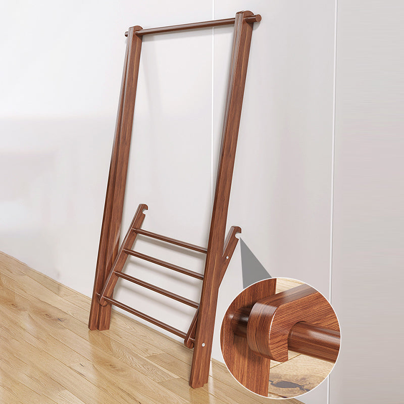 Modern Coat Rack Wooden Shelf Storage Coat Hanger in Bedroom Room