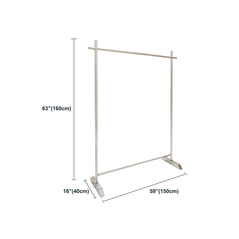 Industrial Metal Hallstand Hanging Rail Entryway Kit in Silver