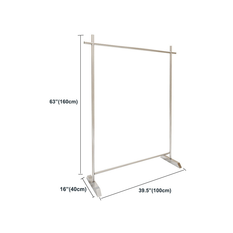 Industrial Metal Hallstand Hanging Rail Entryway Kit in Silver